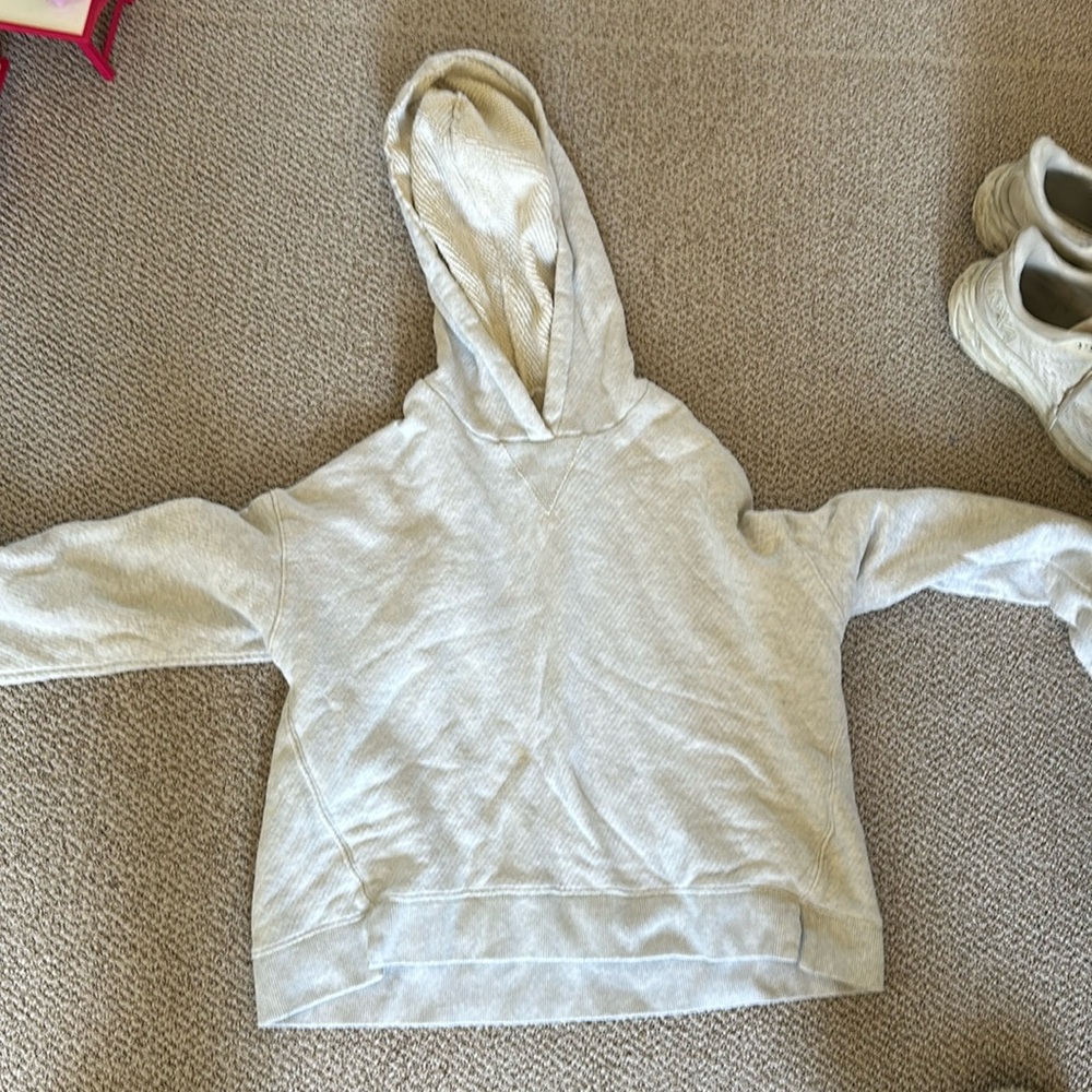 Gray Madewell, small make weekends longer cropped sweatshirt